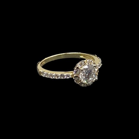 Halo Solitaire Engagement Ring