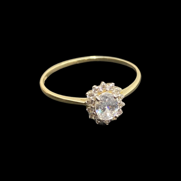 Diamond CZ Birthstone Ring