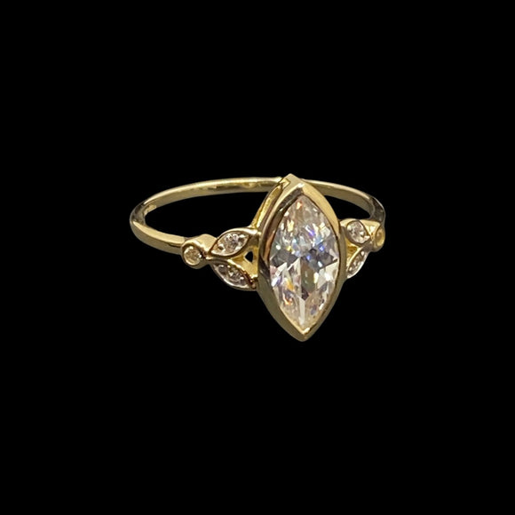 Marquise CZ Engagement Ring