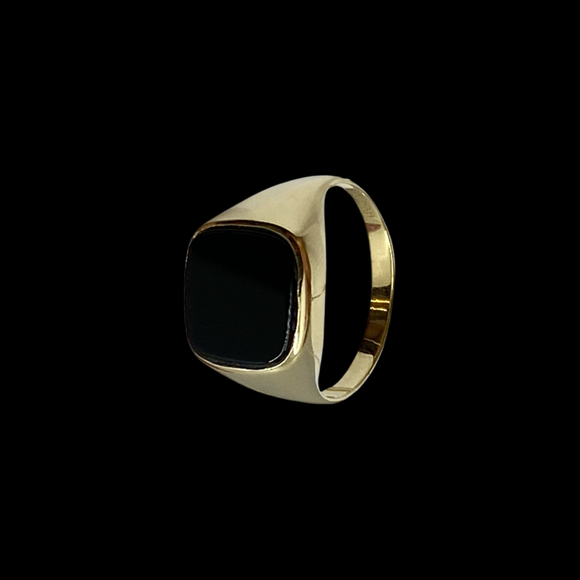 14k Onyx Solid Gold Ring