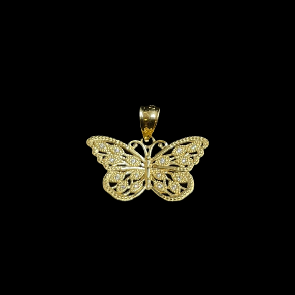 14k Butterfly Pendant