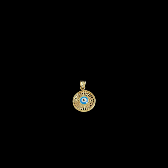 14k “Ojo” Circle Charm