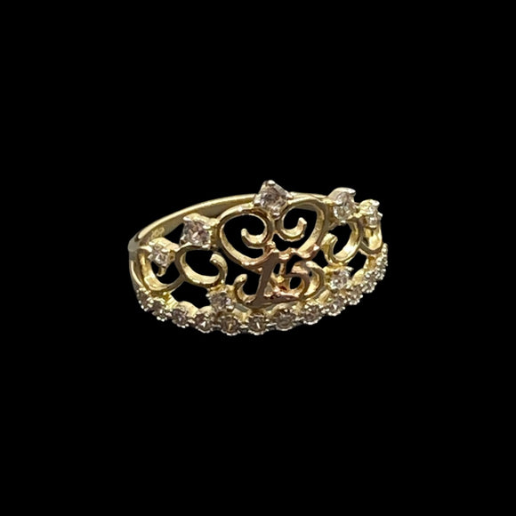 Rose Gold 15 Crown Ring