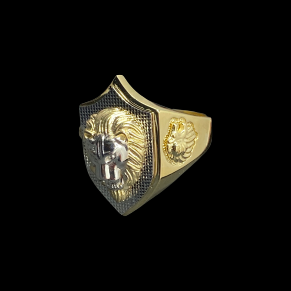 “Lion Shield”  Mens Ring